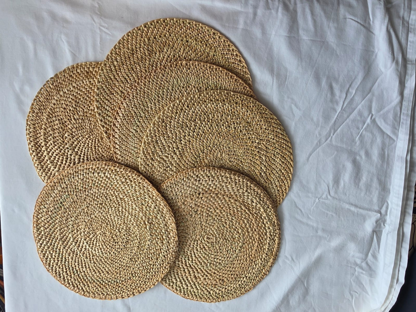 Handwoven Rwandan Sisal Placemats - 6pc (set) - Natural